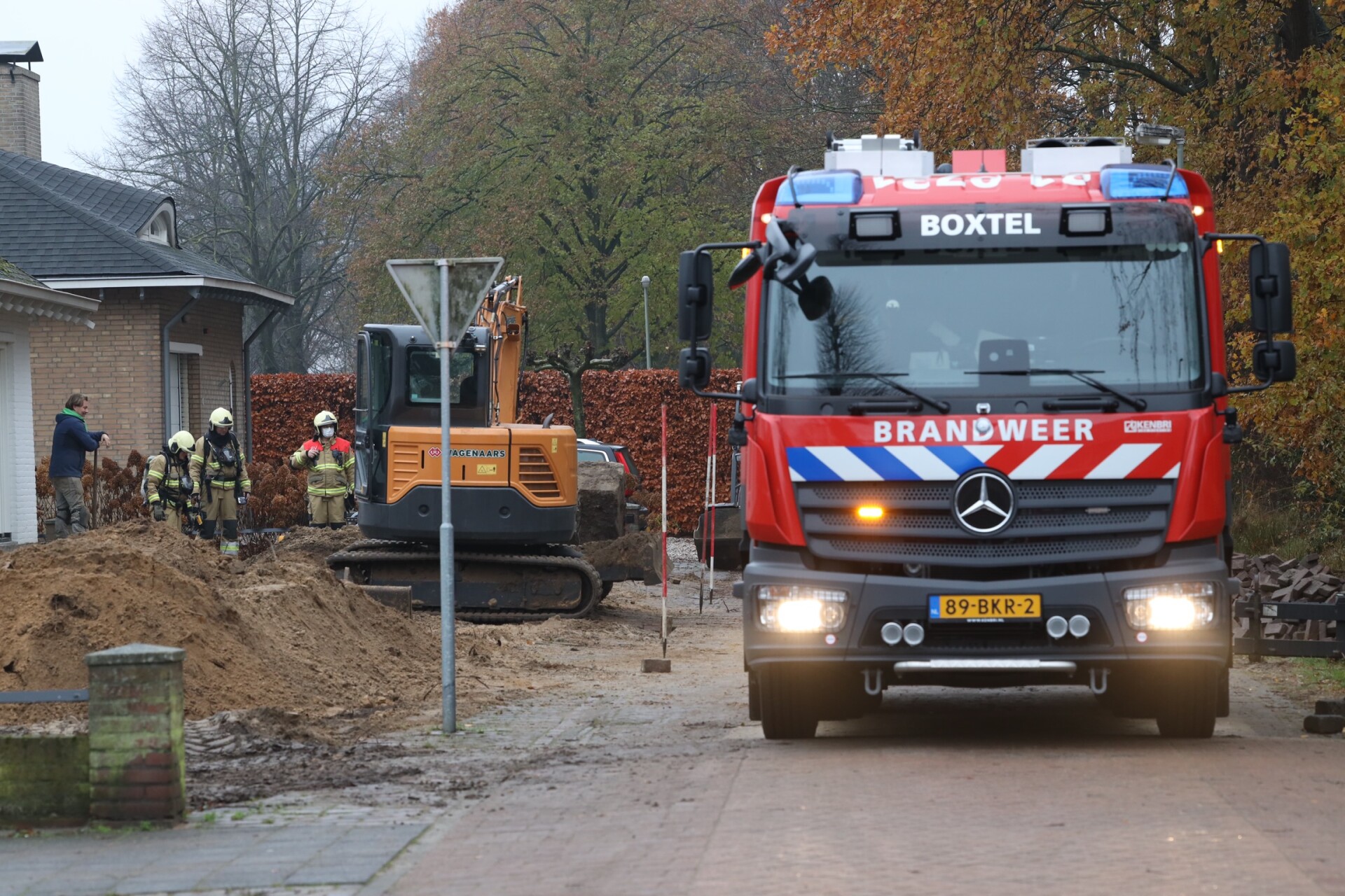 Brandweer controleert situatie