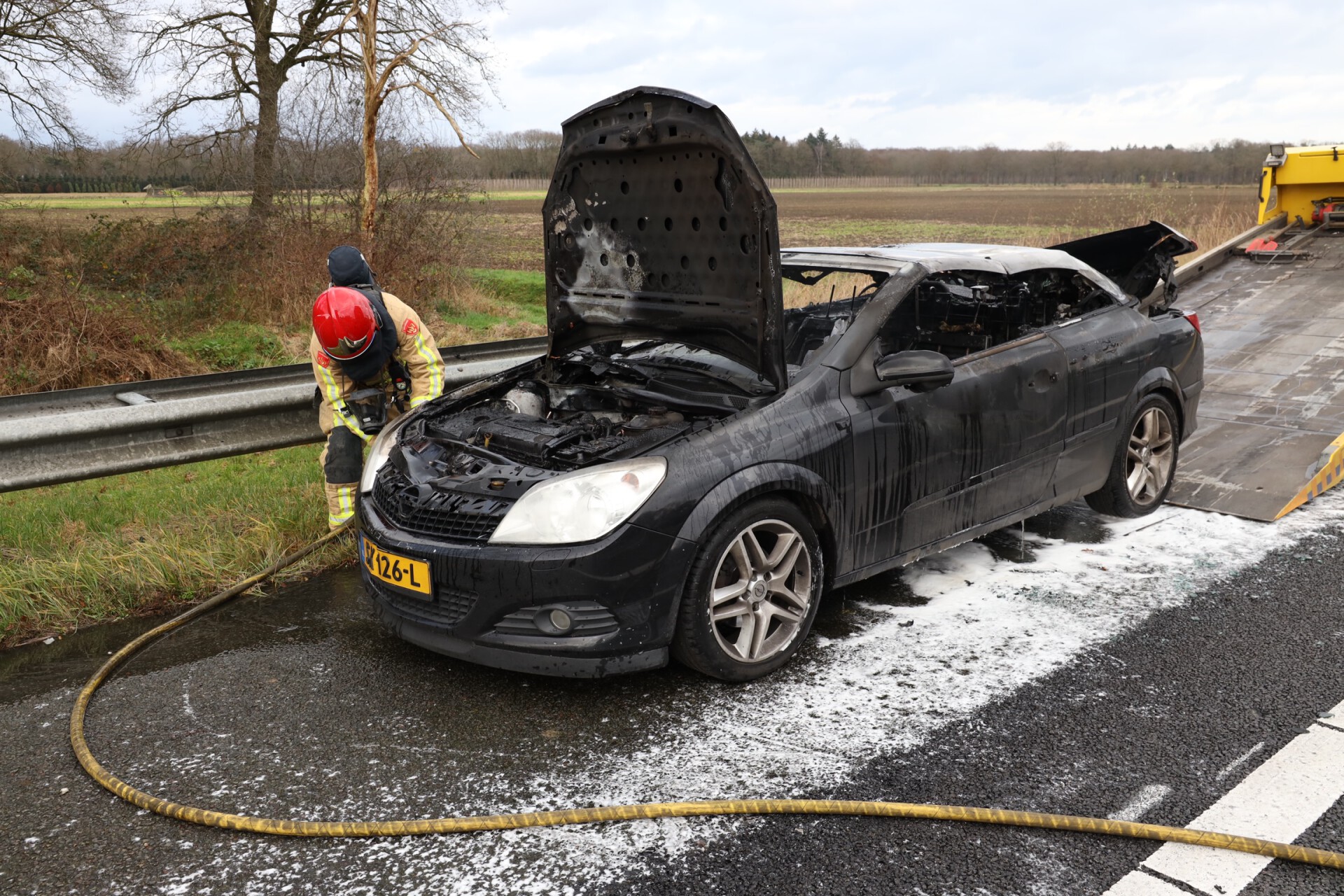 Auto uitgebrand