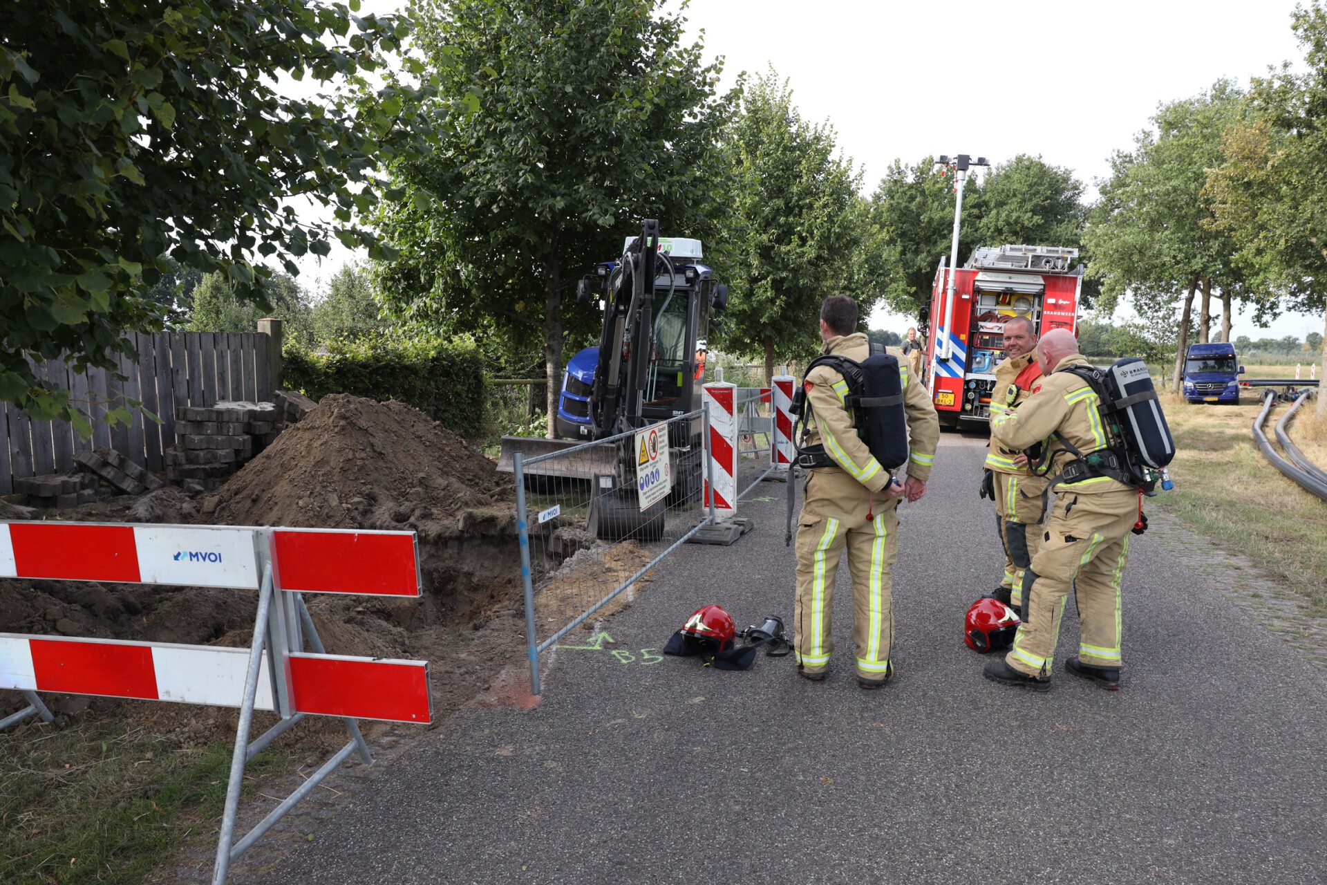 Brandweer voert inspectie uit