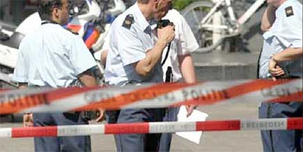 Foto van afzetlinten politie schietpartij | Archief EHF