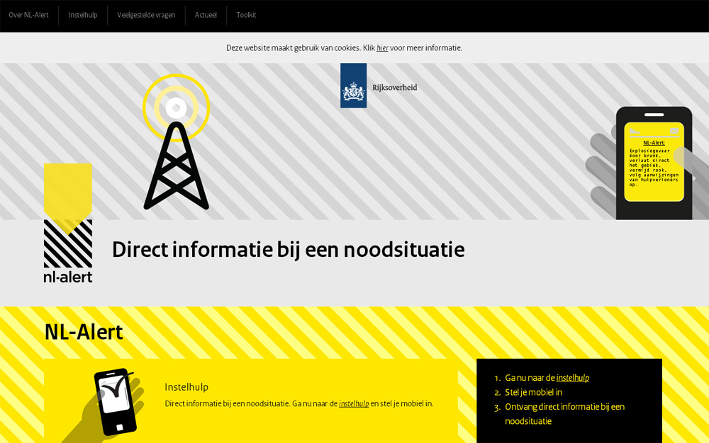 Screenshot van NL-Alert | NL-Alert