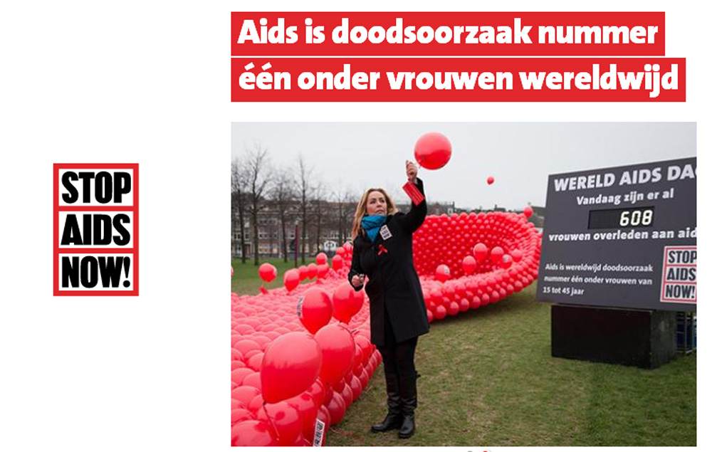 Angela Groothuizen:ruim duizend vrouwen per dag overlijden aan AIDS