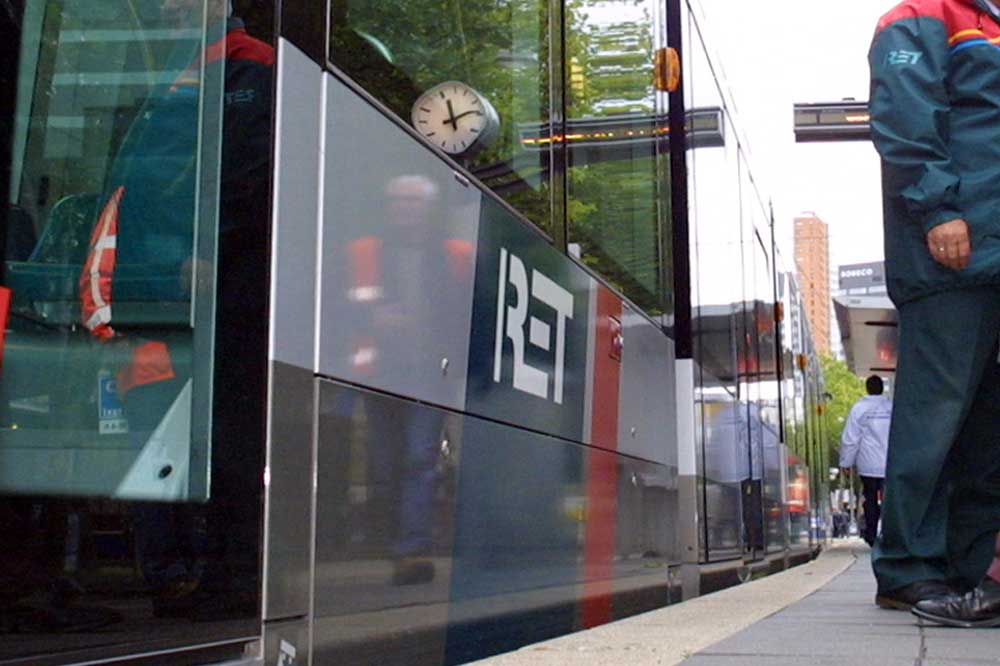 Foto van tram halte RET Rotterdam | Archief EHF