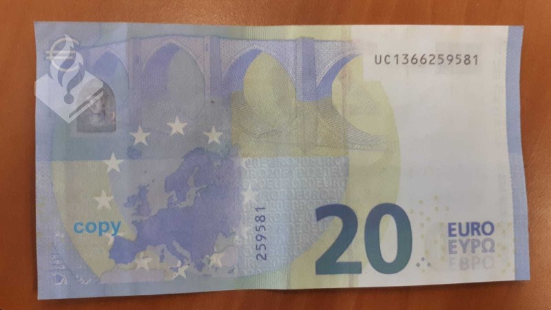 Vals biljet 20 euro