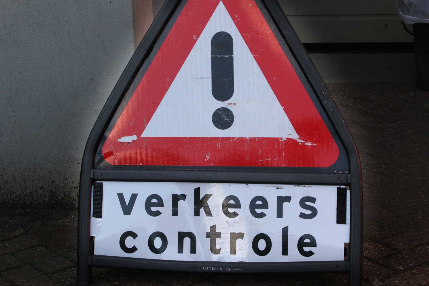 verkeerscontrole-bord-politie