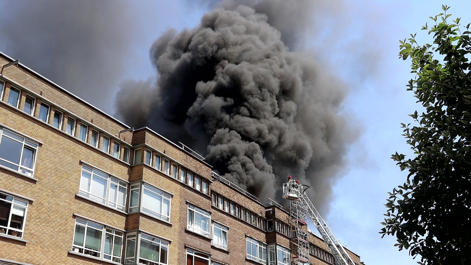 Grote rookontwikkeling bij brand