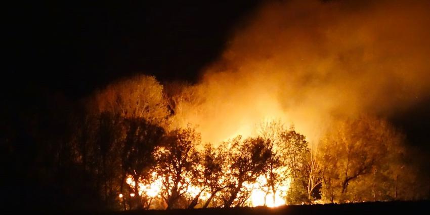 Foto van brand boerderij