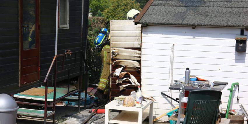 Foto van brand schuurtje