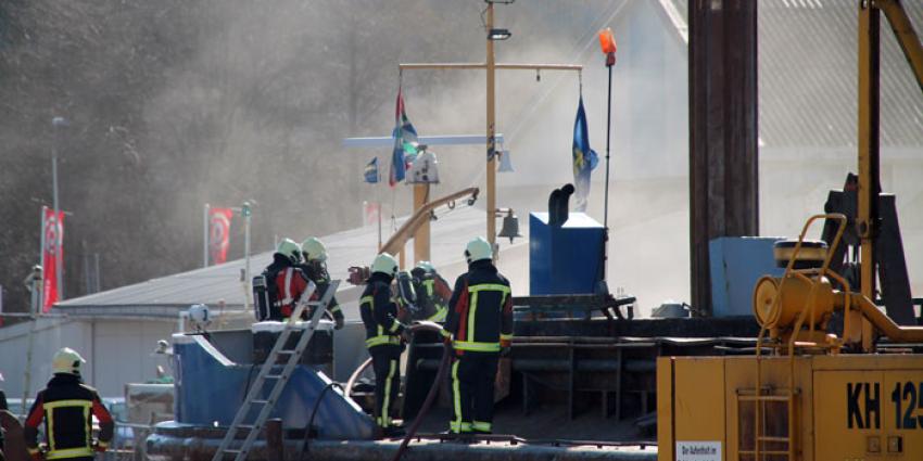 Scheepsbrand in Farmsum