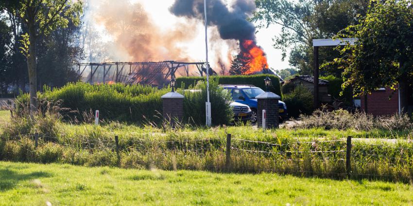 Brand in boerderij