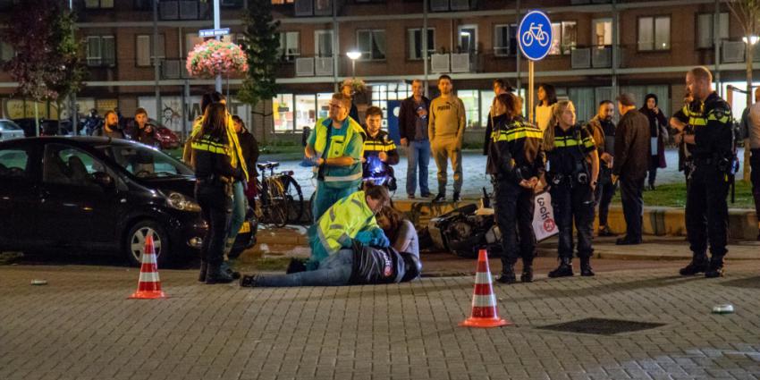 Maaltijdbezorger gewond na aanrijding