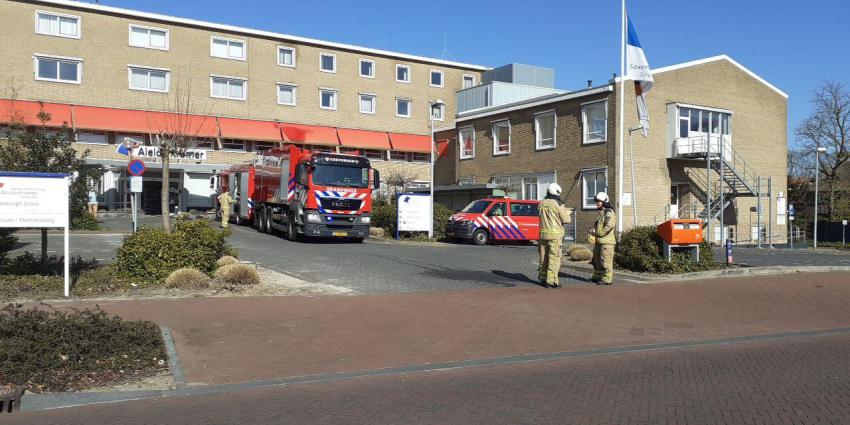 Brandweer bij zorgcentrum