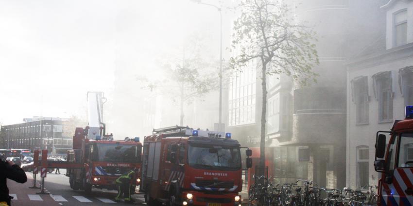 Forse rookontwikkeling bij brand in Groningen