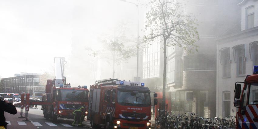 Forse rookontwikkeling bij brand in Groningen