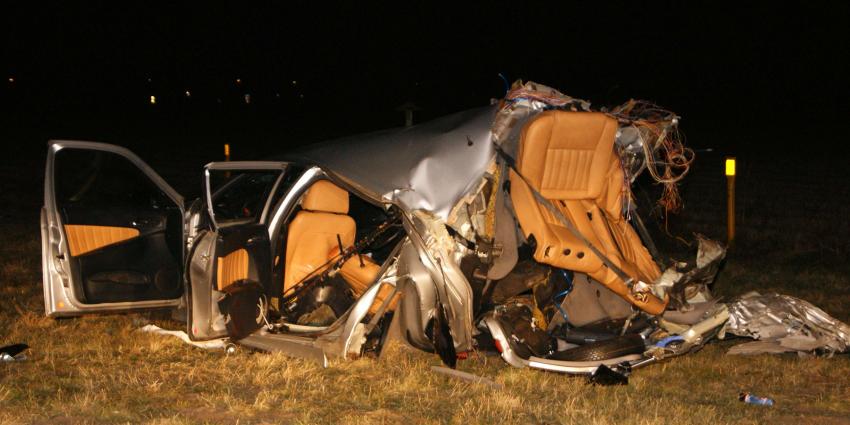 Dode en gewonden na aanrijding N34 bij Anloo