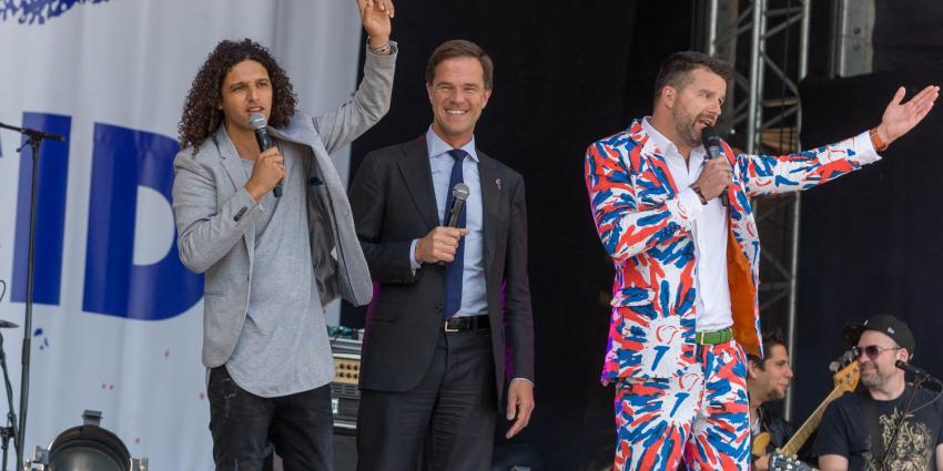 Mark Rutte en Ali B openen bevrijdingsfestival in Groningen