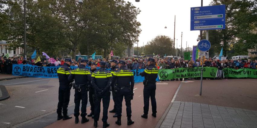 klimaatactivisten, bezetten, stadhouderskade, extinction rebellion 