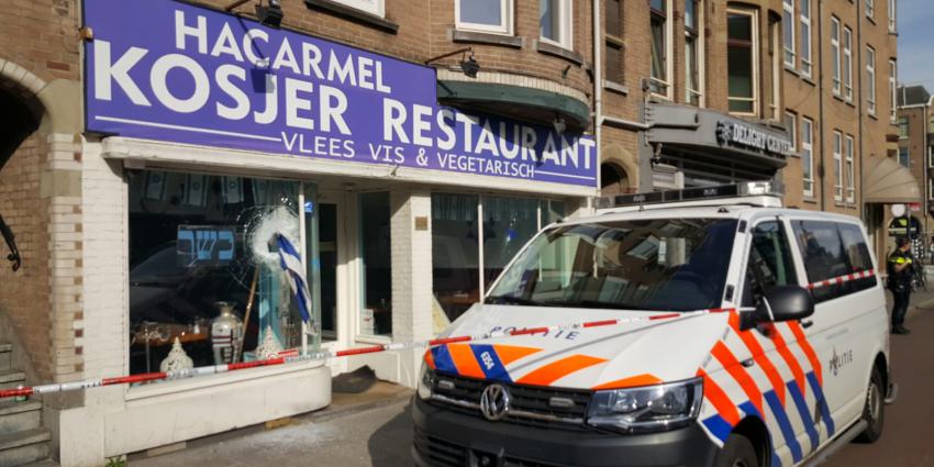 Vernielingen bij restaurant