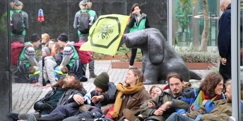 milieuactivisten voor ABN Amro Amsterdam