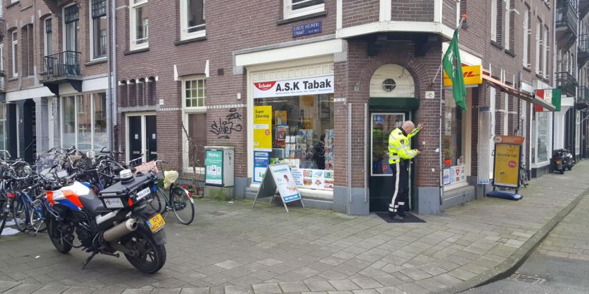Overval op tabakszaak in Amsterdam