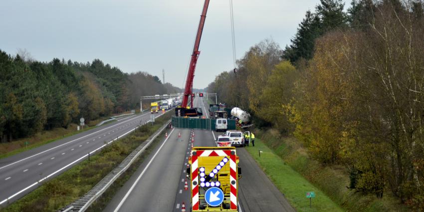 Ongevallen zorgen voor problemen op A67