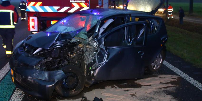 Meerdere gewonden bij aanrijding op N34