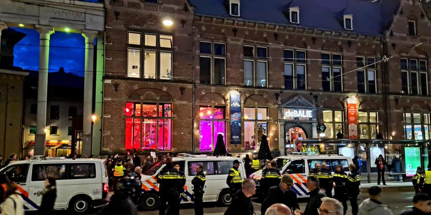 Demonstratie bij De Balie