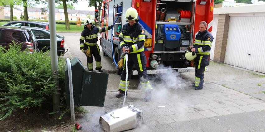 Opnieuw brandende afvalbakken nabij Hoogheemflats in Boxtel