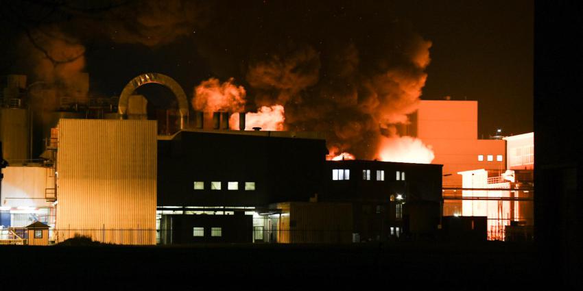 Zeer grote brand in Foxhol