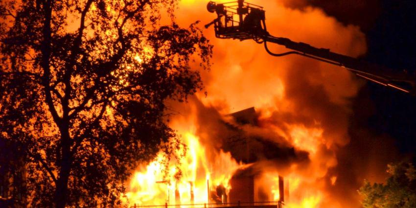 Grote brand in Vlagtwedde