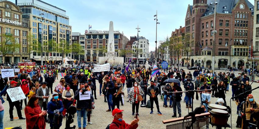 Demonstratie op de Dam