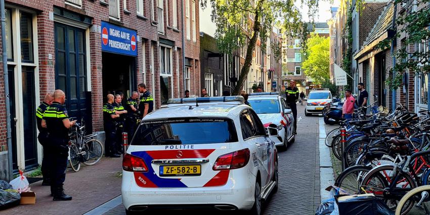 Politie massaal aanwezig 