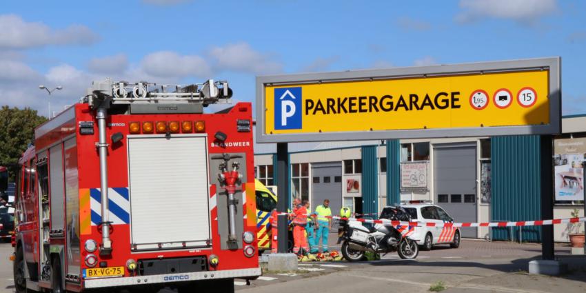 parkeergarage, ingestort, ravage