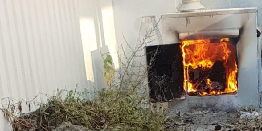 Brand bij Noord Nederlandse Stempelfabriek