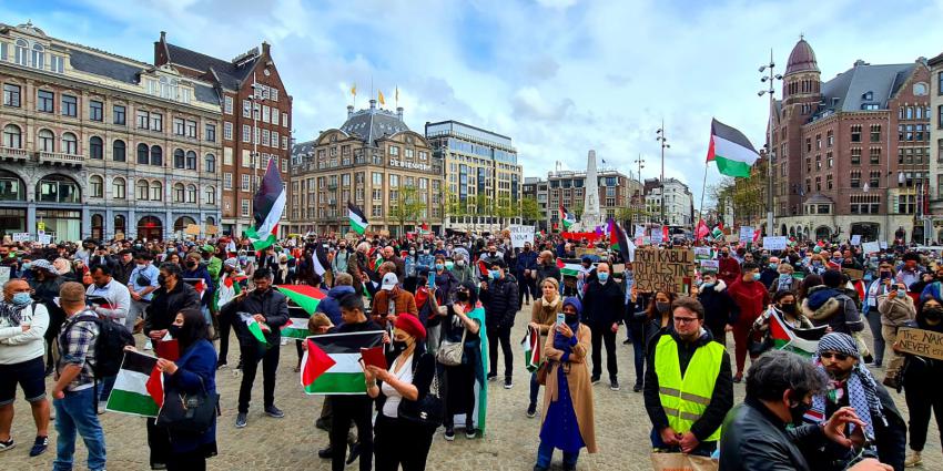 Demonstratie op de Dam