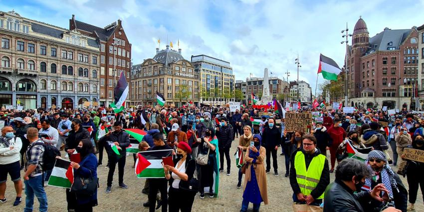 Demonstratie op de Dam