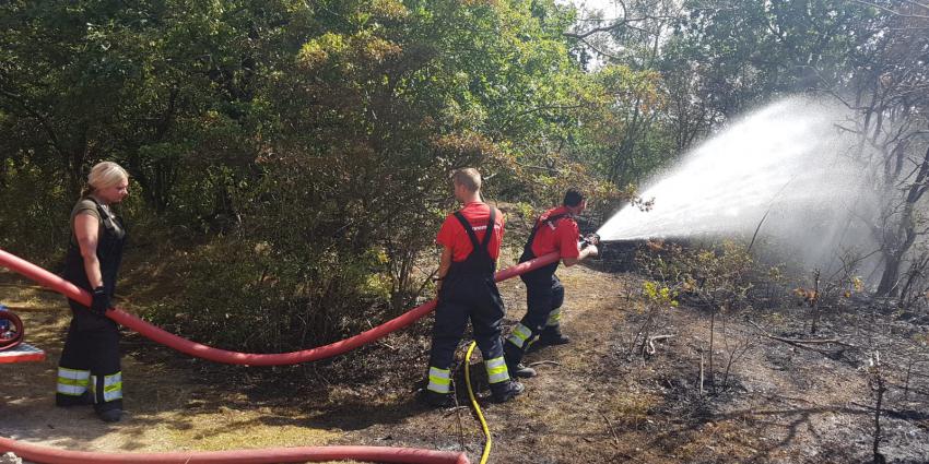 Fles lampolie gevonden bij duinbrand Heemskerk