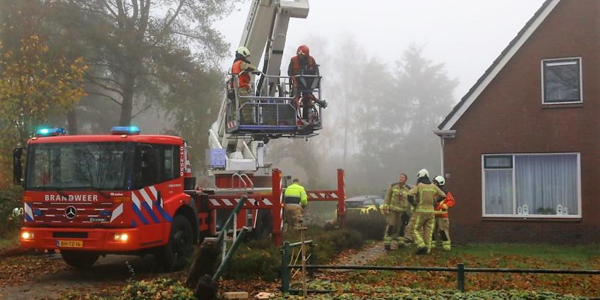 Schoorsteenbrand in Nieuwe Diep