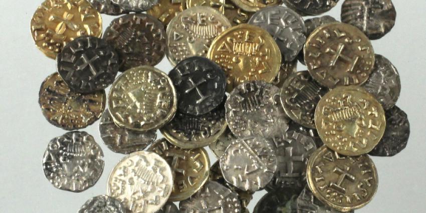 Foto van gevonden munten in Utrecht | RCE