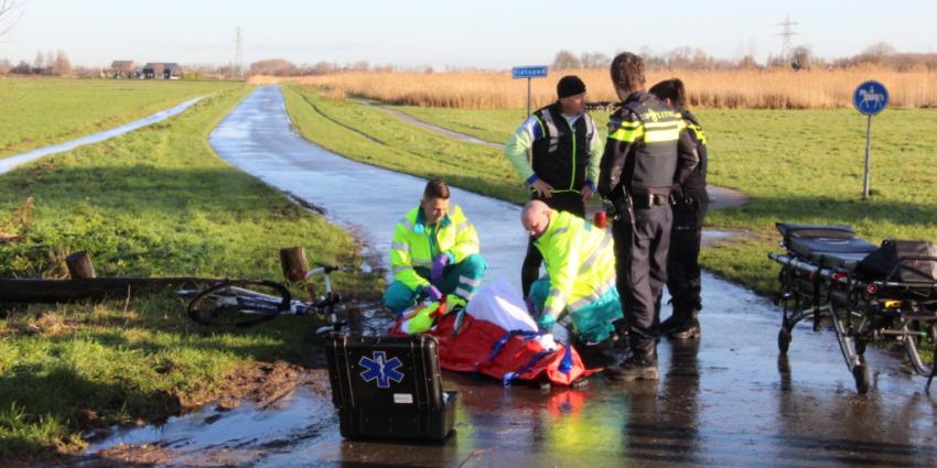 Fietser gewond na harde val