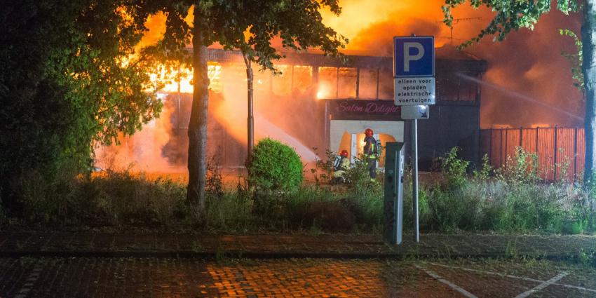 Foto van brand in Groningen