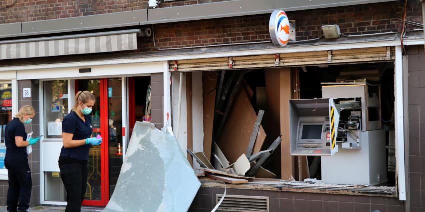 Foto van plofkraak Postjesweg