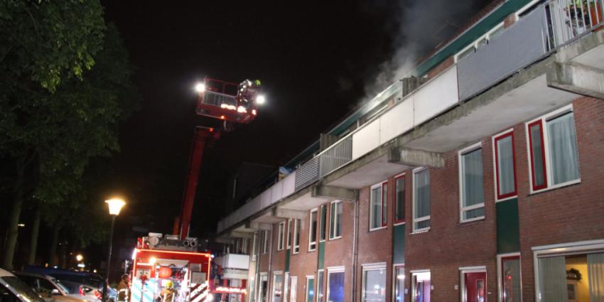 foto van woningbrand in Vlaardingen