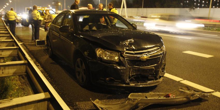 File door kettingbotsing op A20