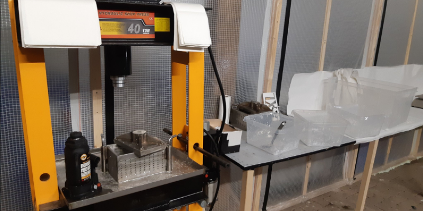 Foto van cocaïnewasserij