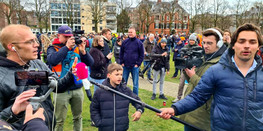 Demonstratie op Museumplein