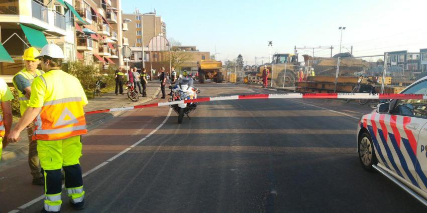 Foto van ongeval met kiepwagen