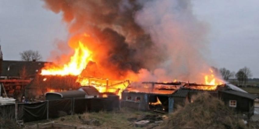 Brand verwoest boerderij in Erp