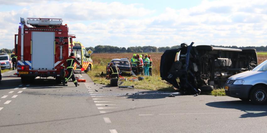 Gewonde bij aanrijding in Valthermond