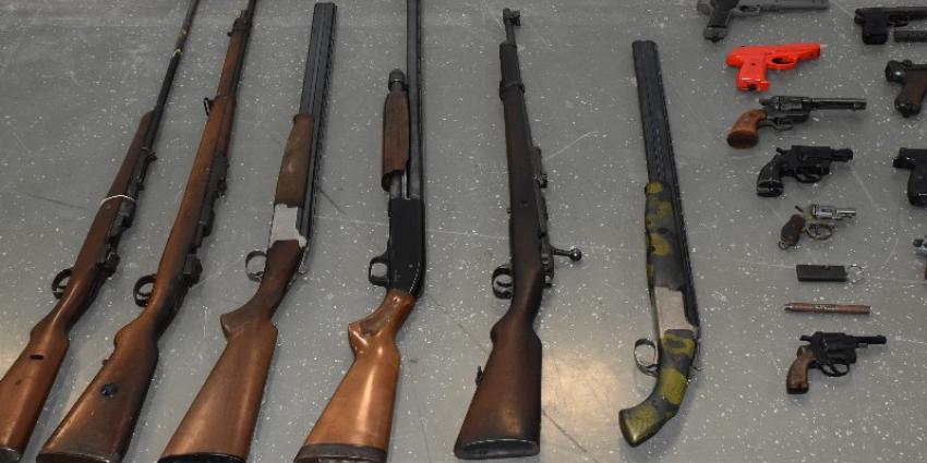 in beslag genomen wapens